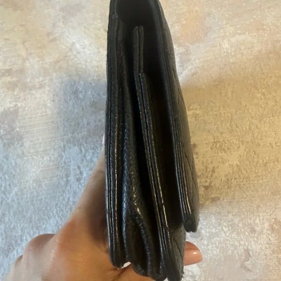 CHANEL Black Quilted Leather Wristlet - Picture 3 of 7